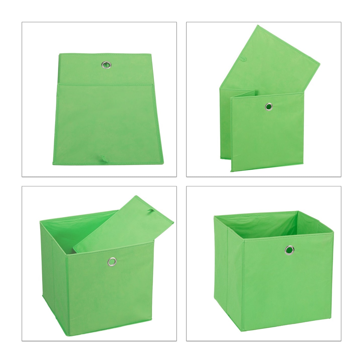 Foldable Shelf Storage Baskets, Set of 4 – Fabric Organizers