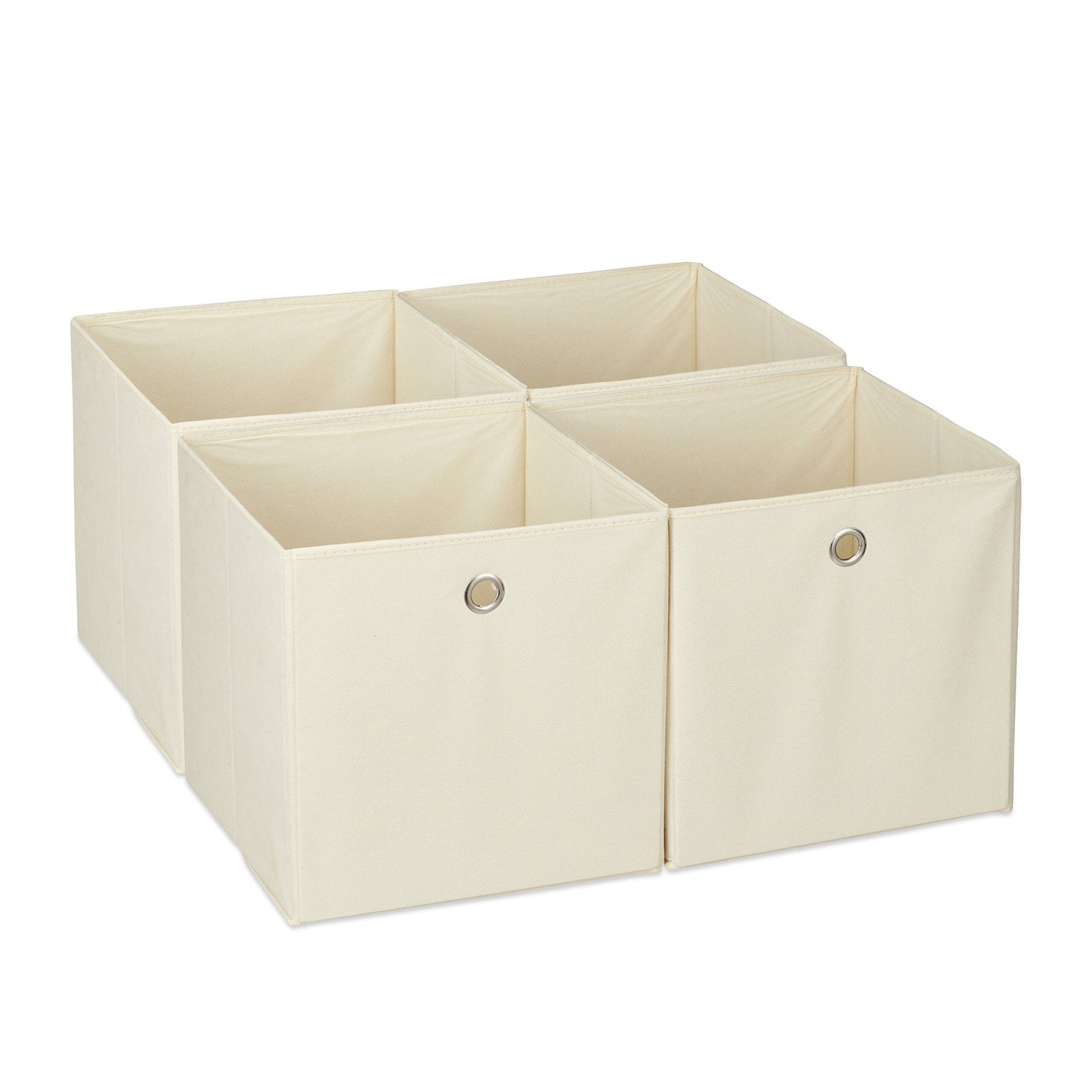 Foldable Shelf Storage Baskets, Set of 4, Fabric Organizers