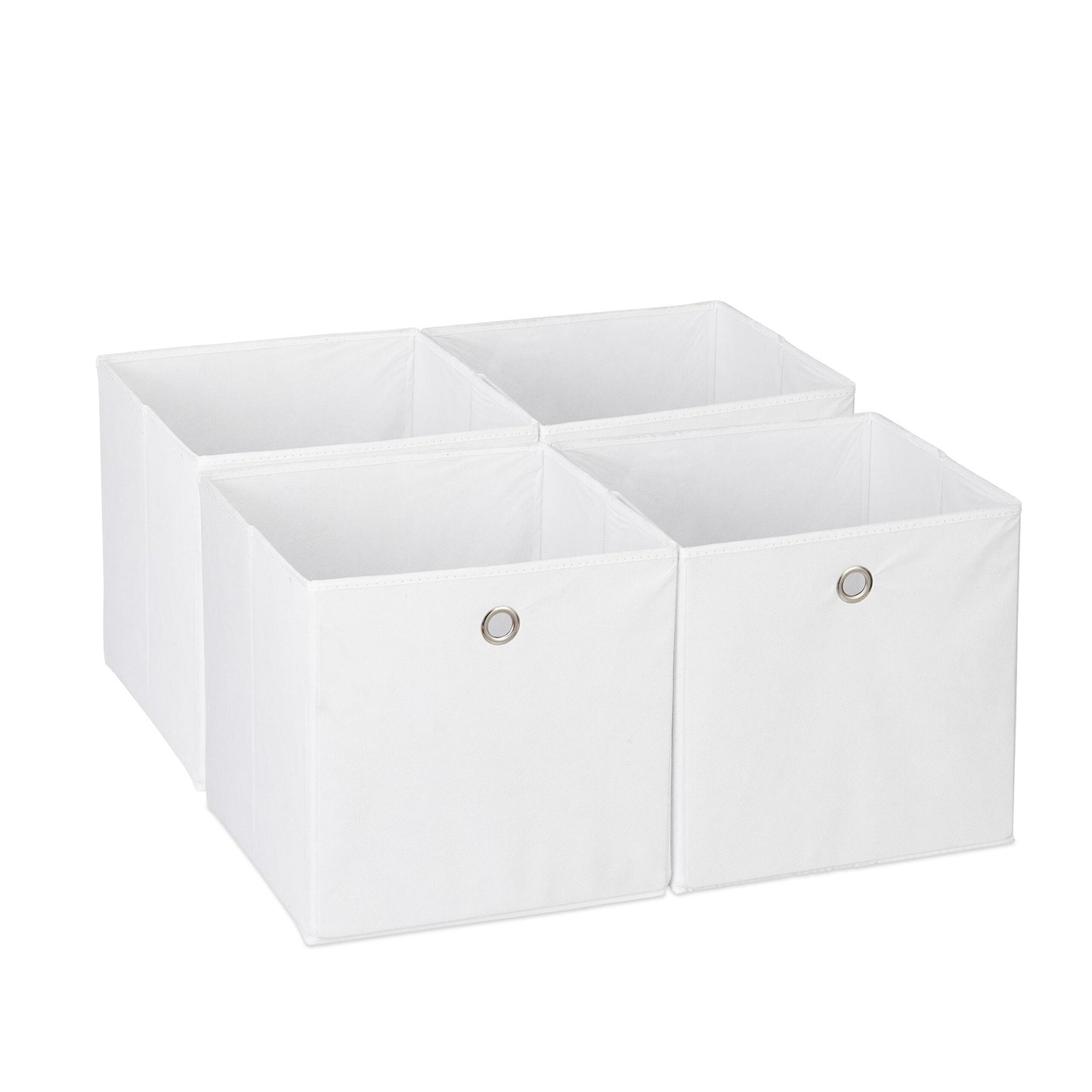 Foldable Shelf Storage Baskets, Set of 4, Fabric Organizers