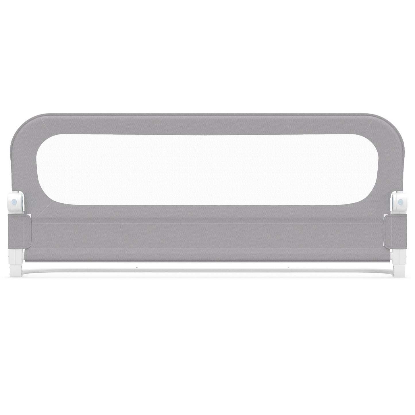 Foldable Toddler Bed Rail with Removable Oxford Cover, Grey