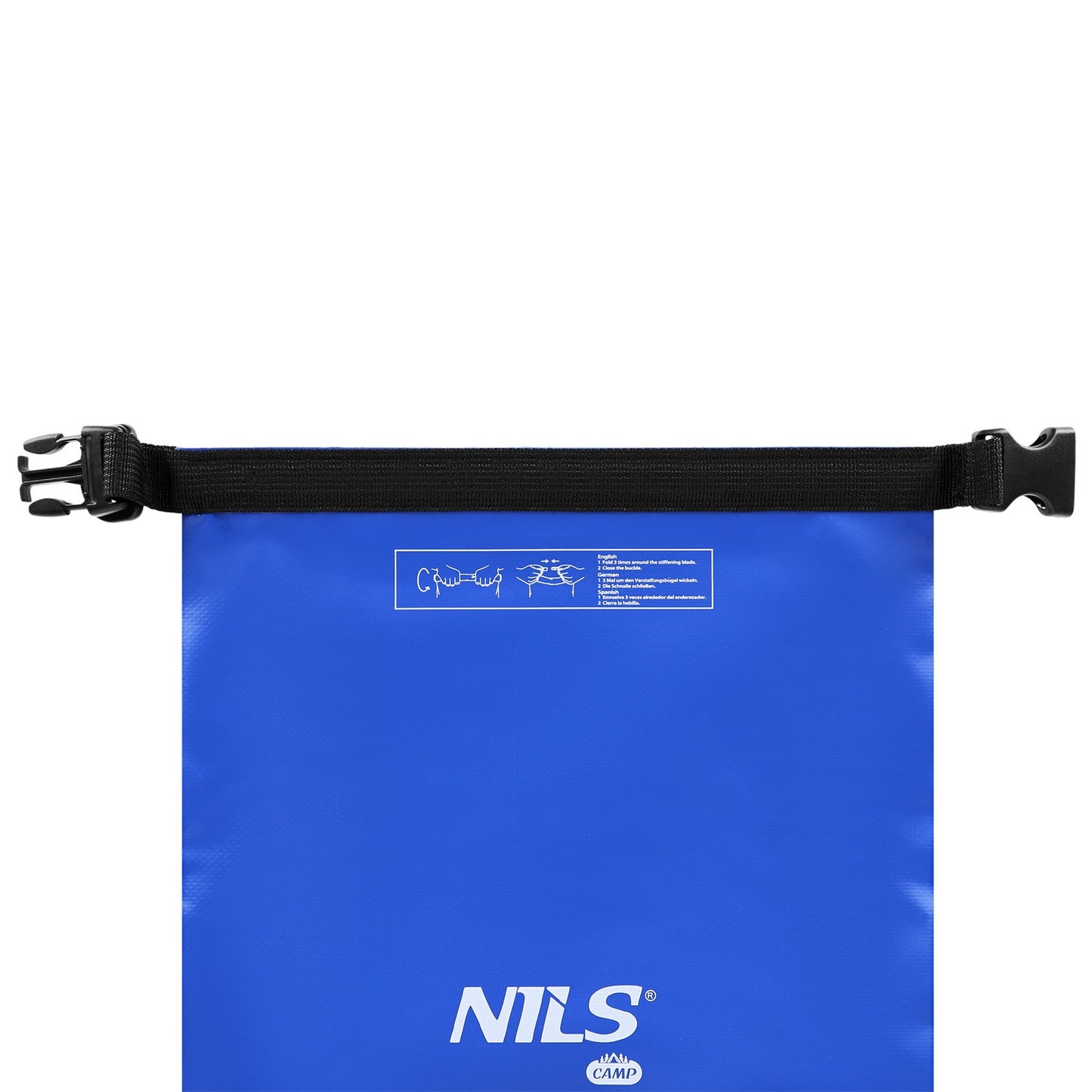 Foldable Tourist Mat, Aluminum Edge, 195 cm, Blue