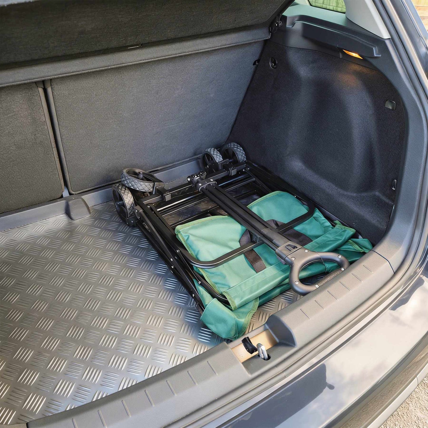 Foldable Tourist Wagon, 70L Capacity, Green
