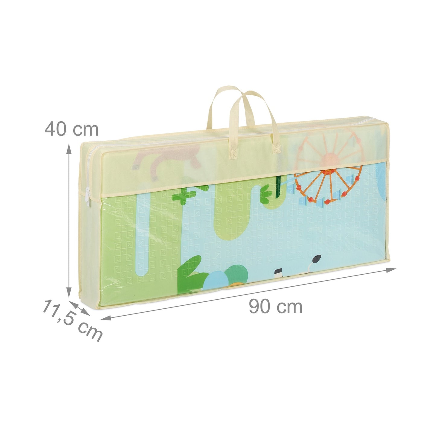 Foldable animal play mat