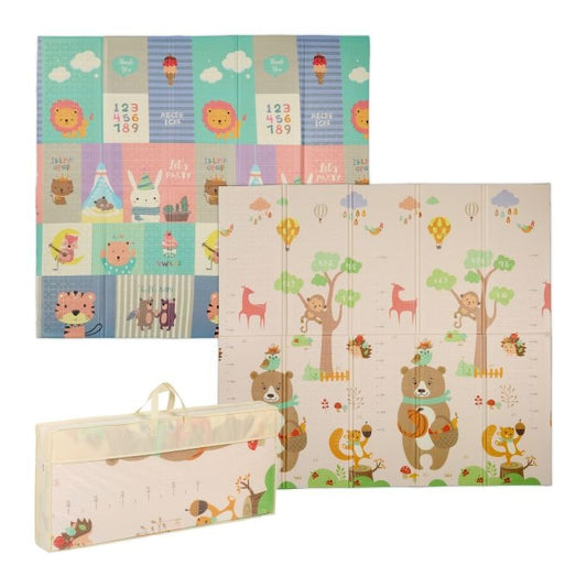 Foldable animal play mat