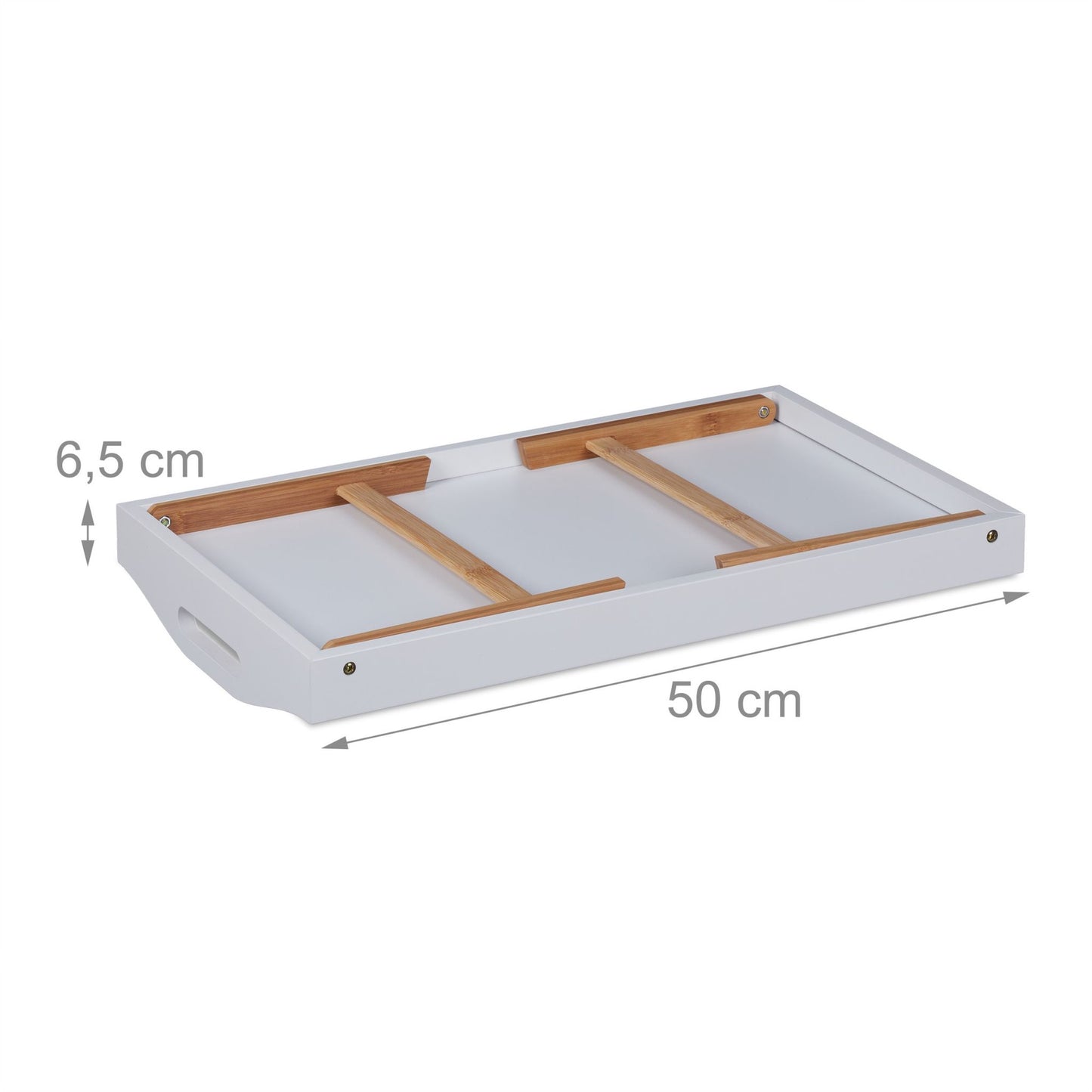 Foldable bed tray