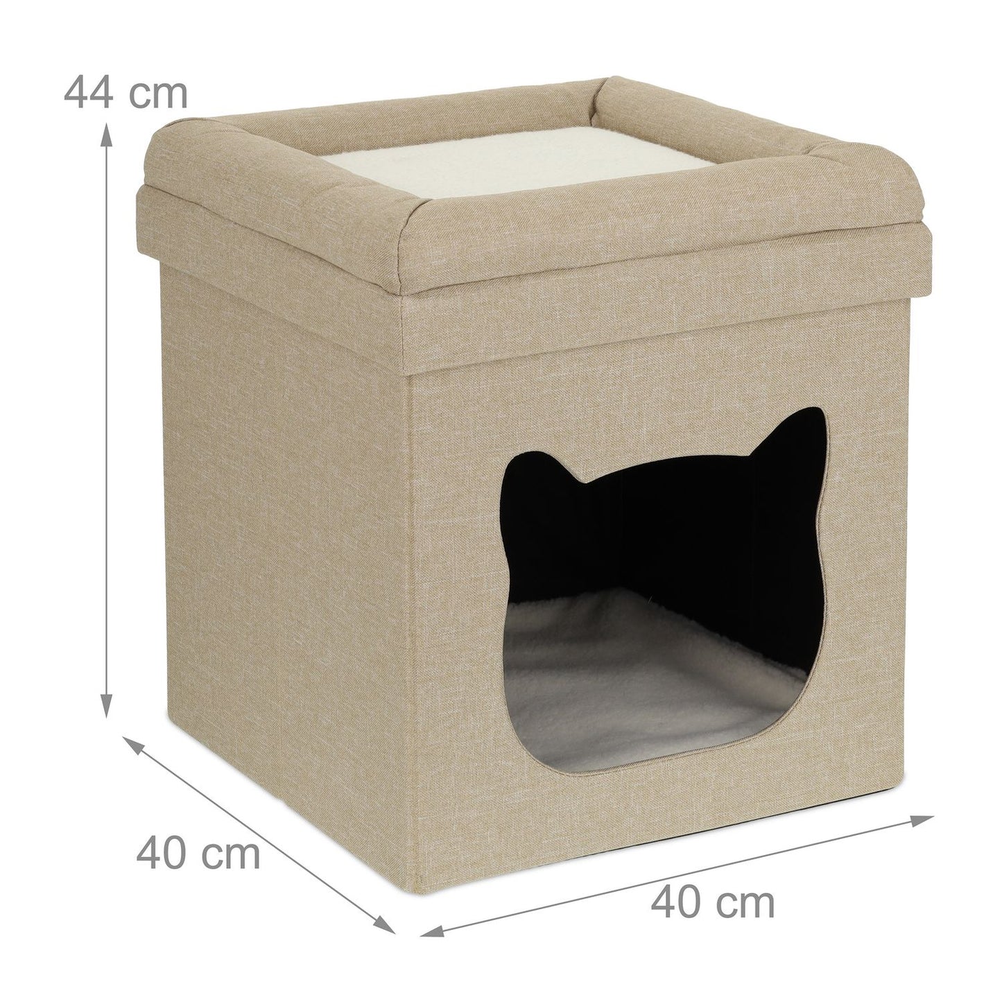 Foldable cat den