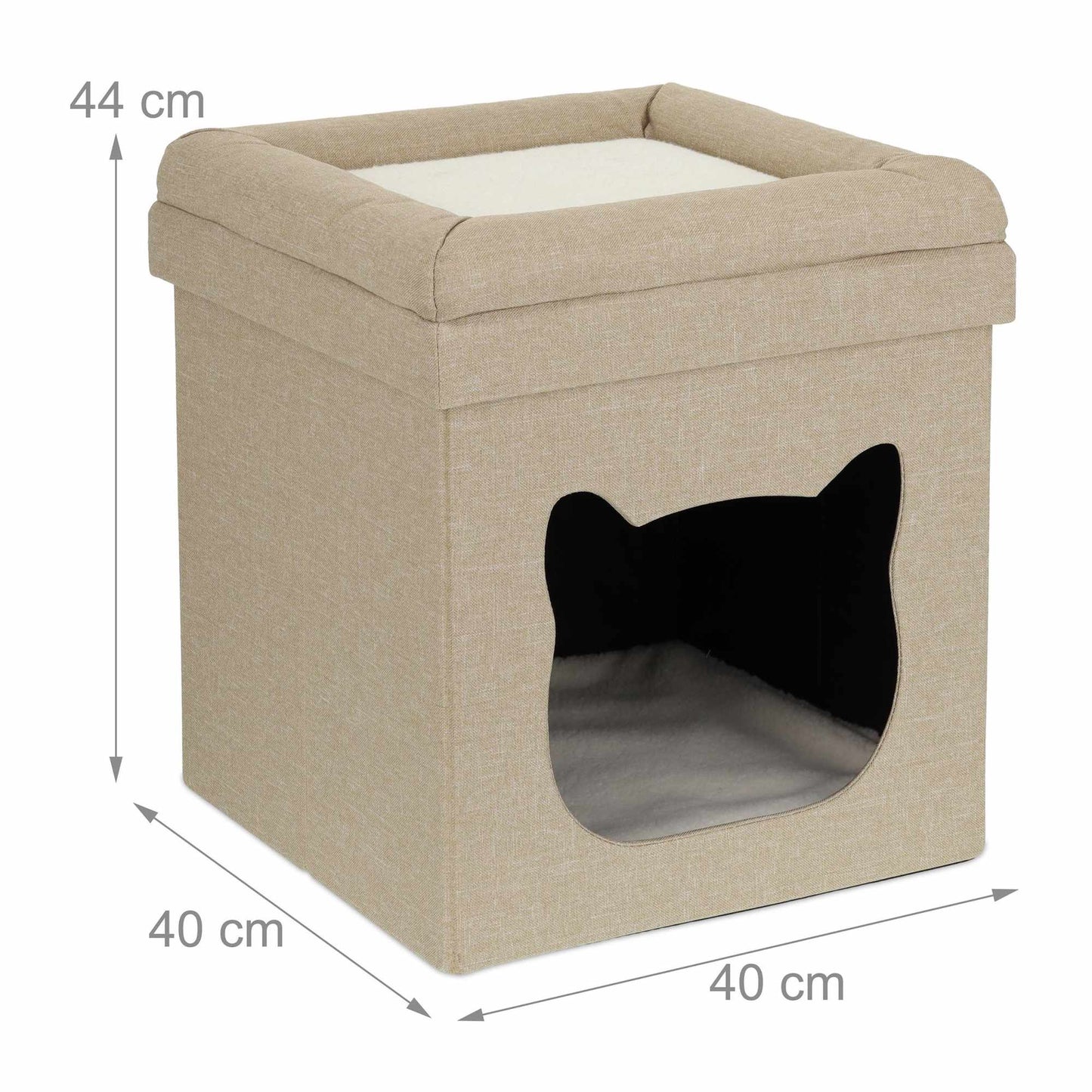 Foldable cat den