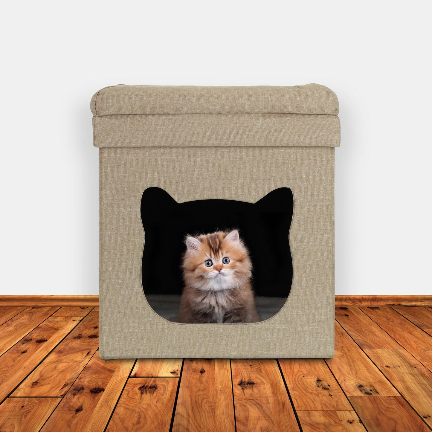 Foldable cat den