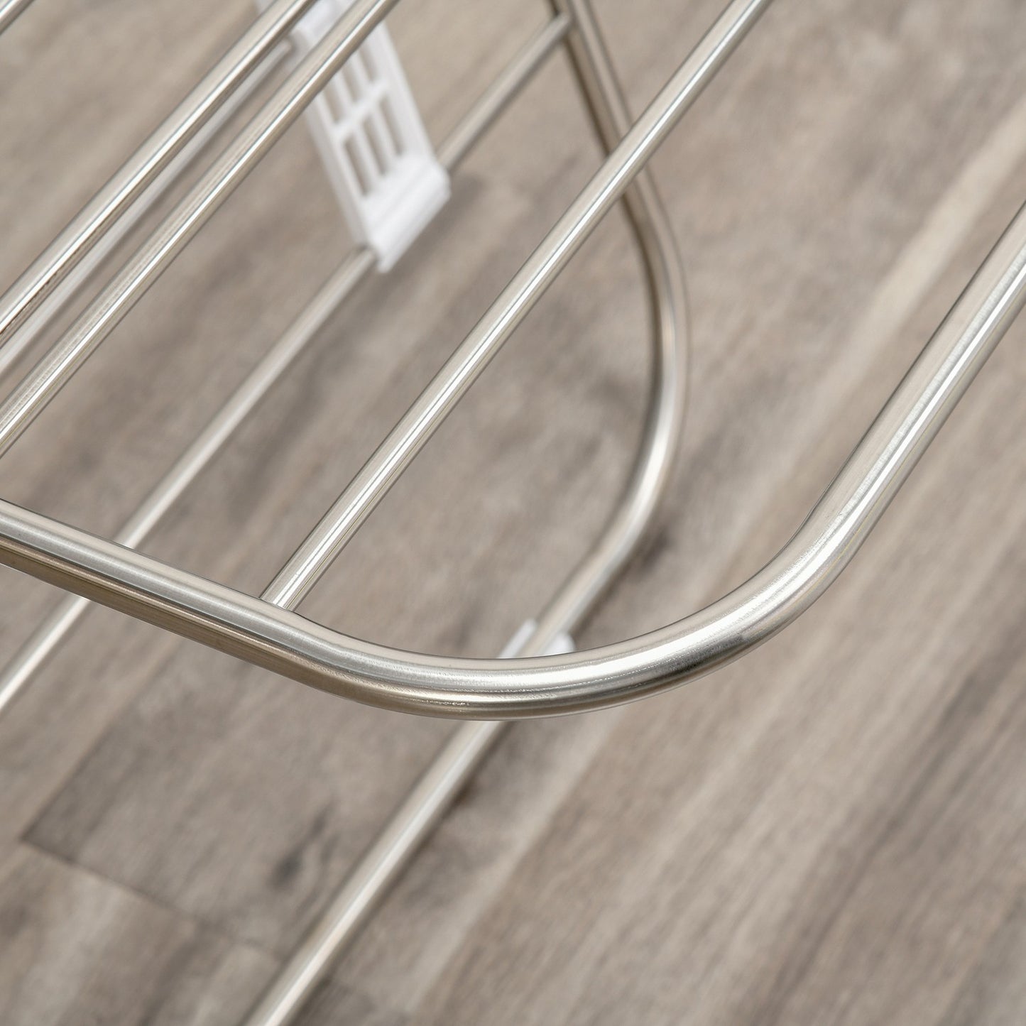 Foldable clothes airer, 3 levels, stainless steel, 138cm