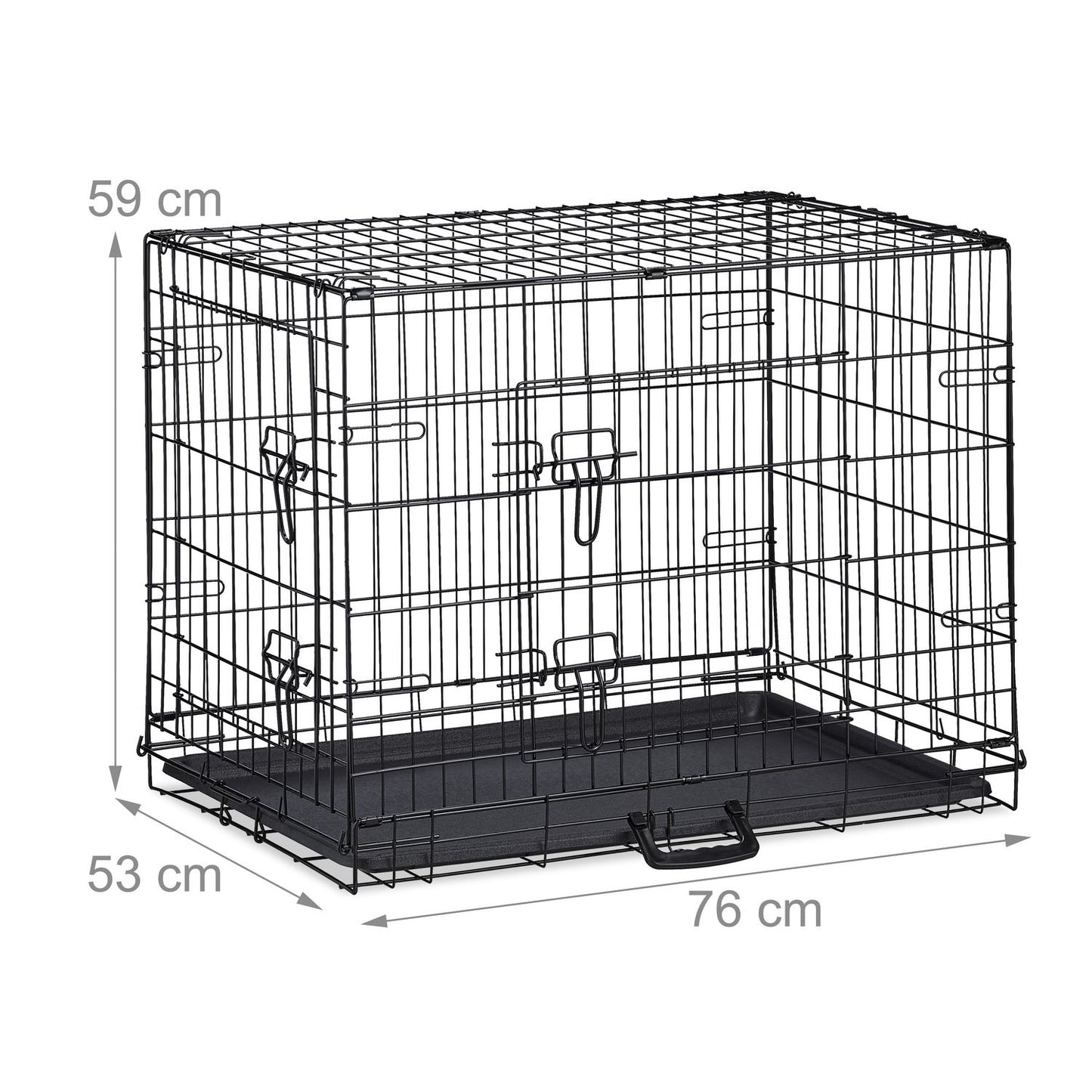 Foldable dog cage