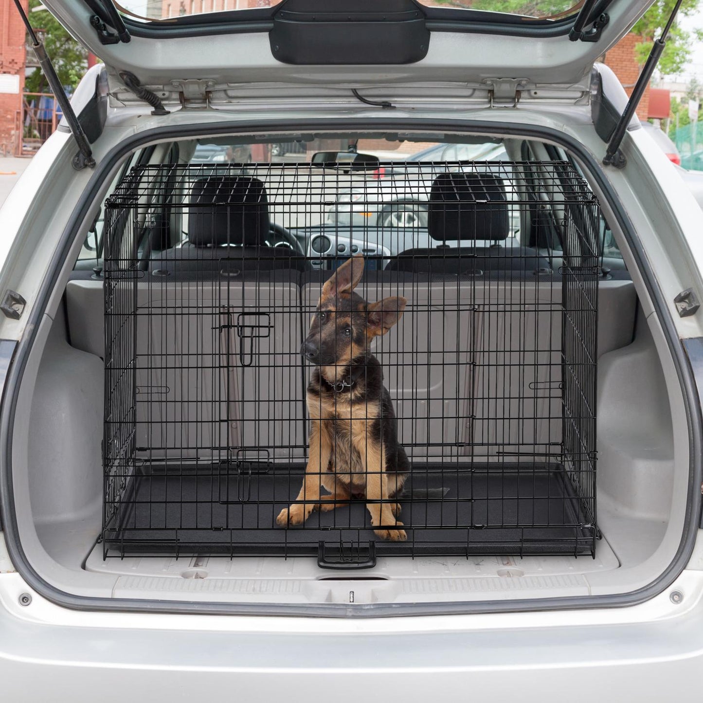 Foldable dog cage