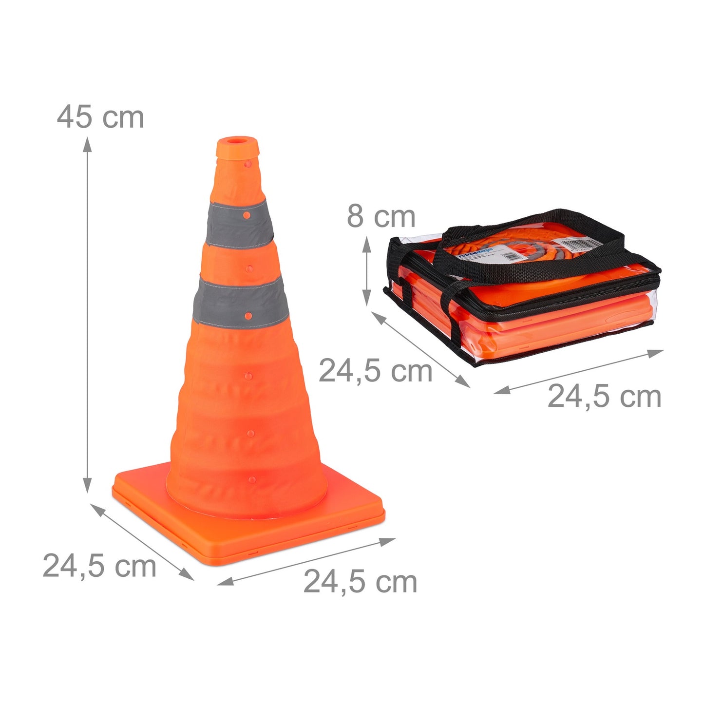 Foldable driving pylons in 2-pack
