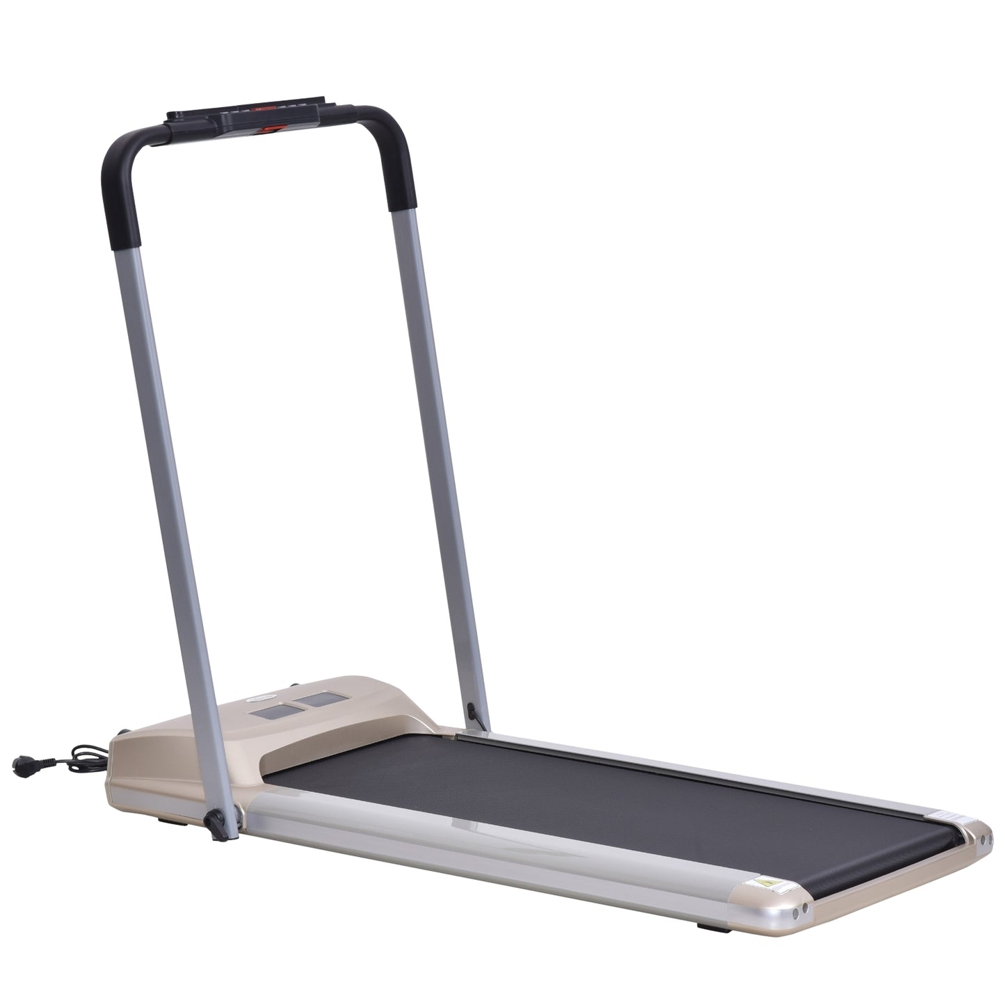 Foldable electric treadmill with LCD screen, 1-10 Km/H