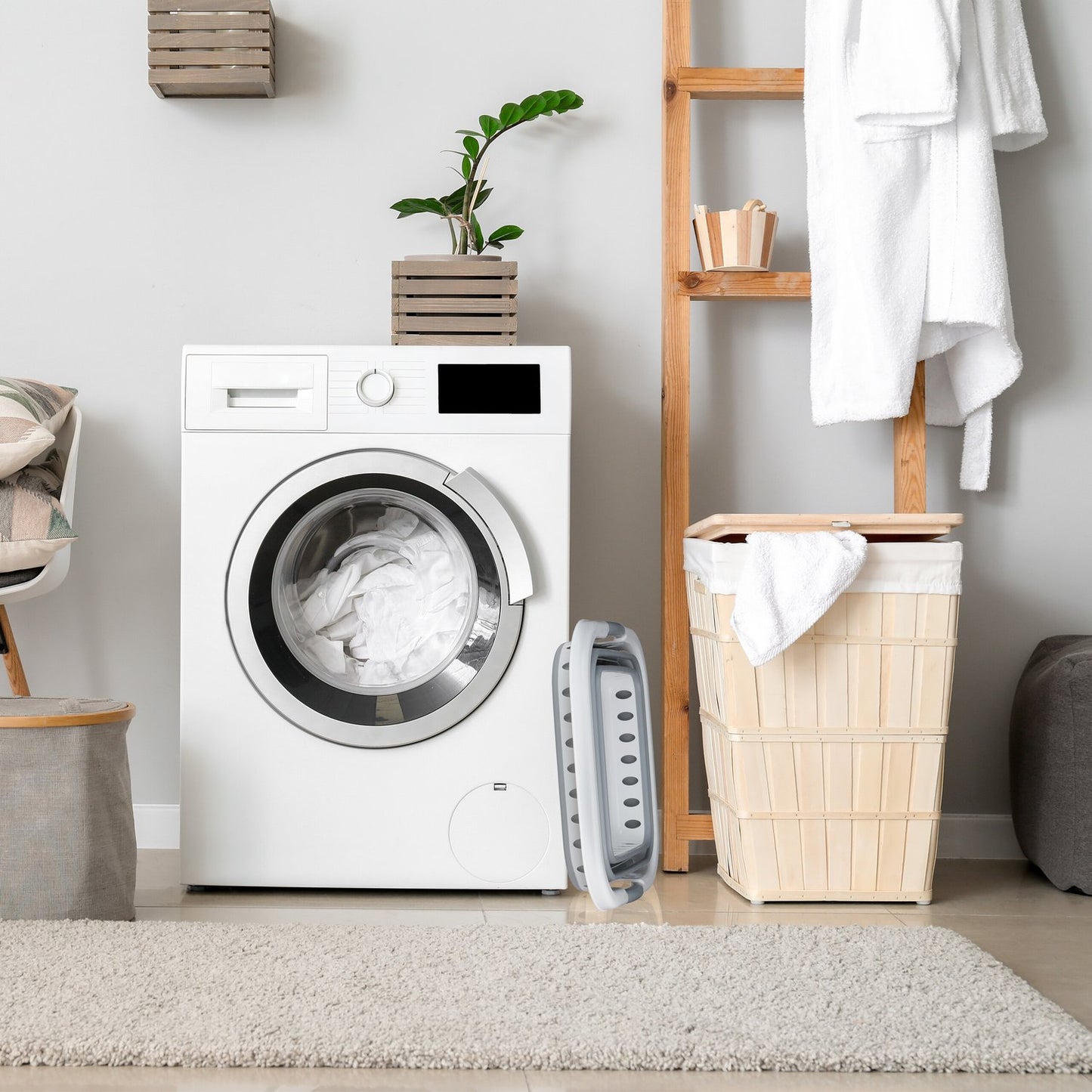 Foldable laundry basket 40 l