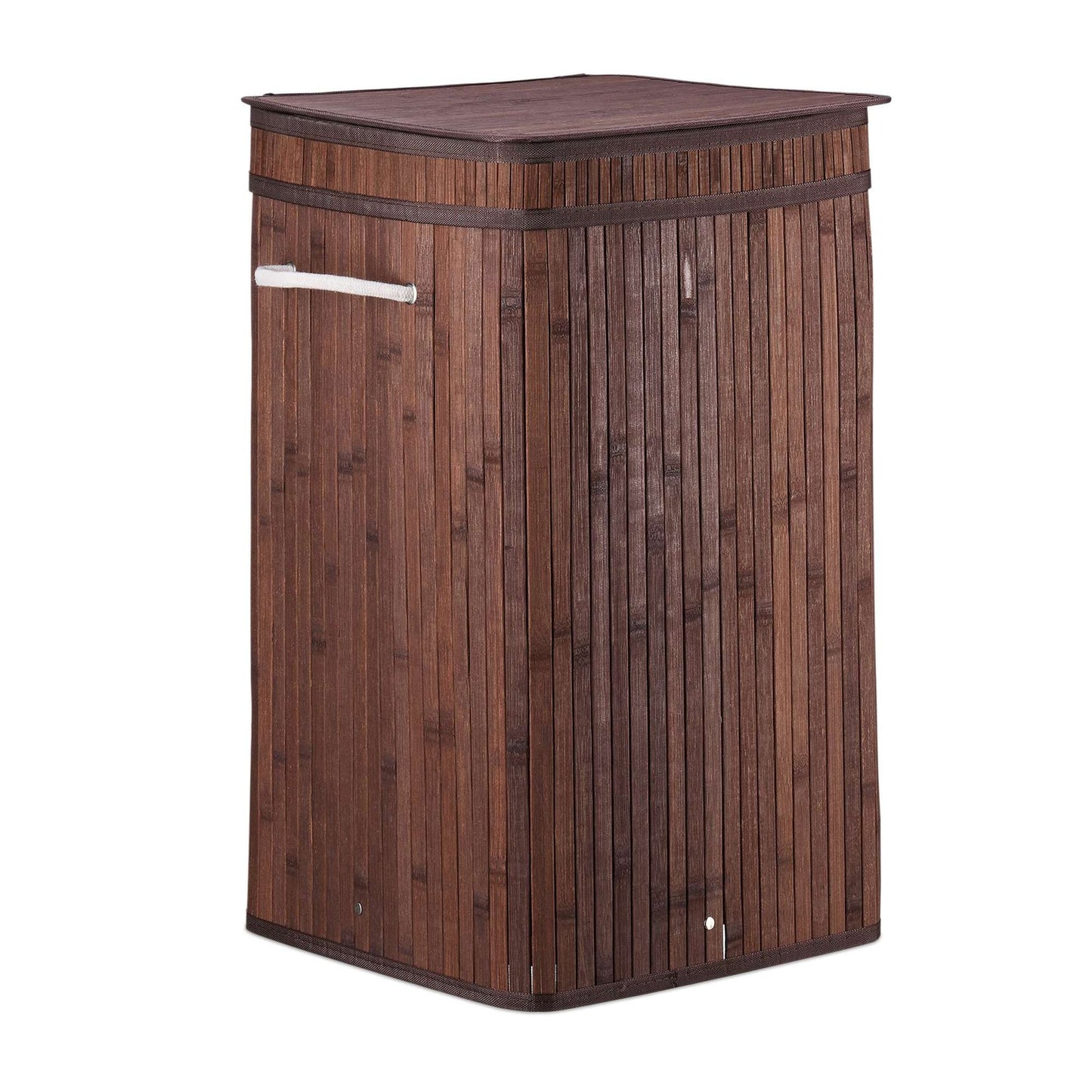 Foldable laundry basket bamboo