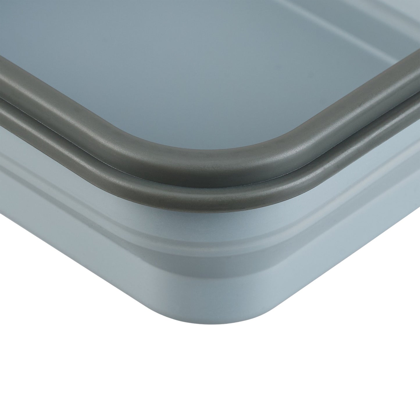 Foldable lunch box with 2 compartments