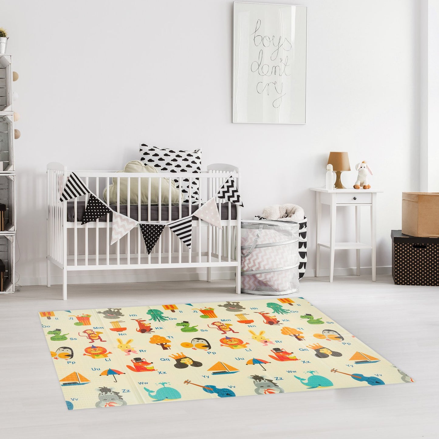 Foldable play mat Animals, road, ABC