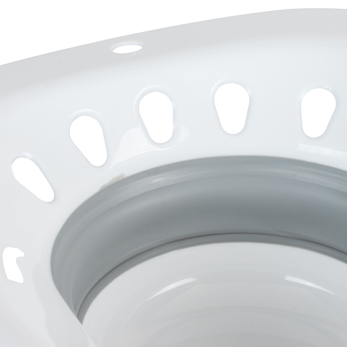 Foldable sitz bath for the toilet