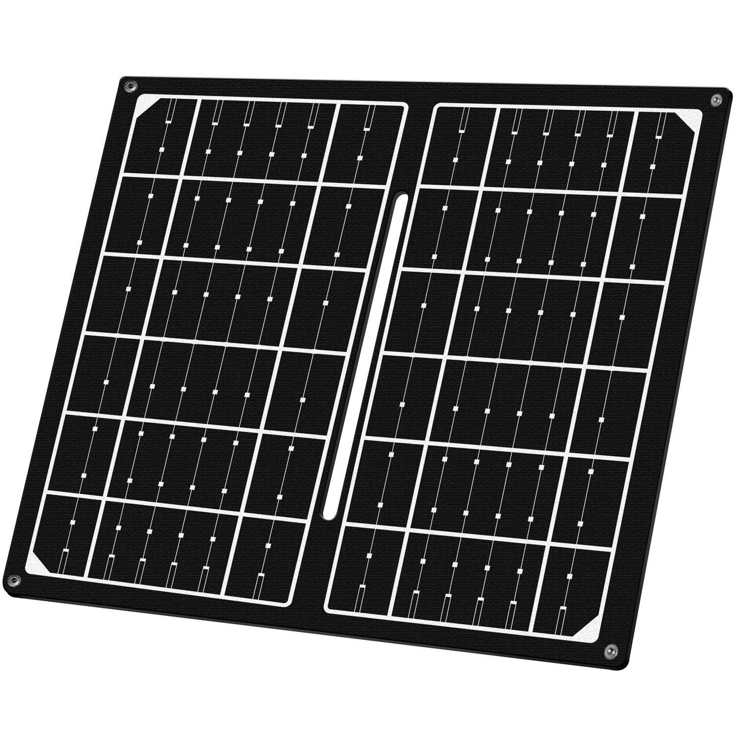 Foldable solar panel with USB charger 1 x USB-A 7W