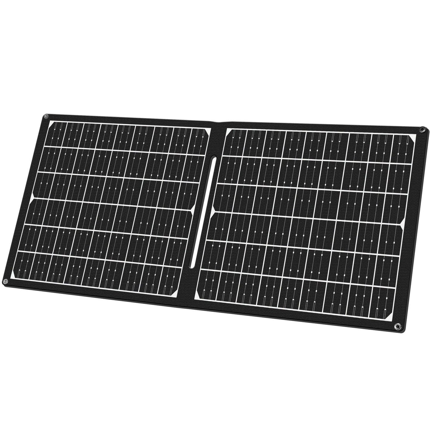 Foldable solar panel with USB charger 1x USB-C, 1x USB-A 30W