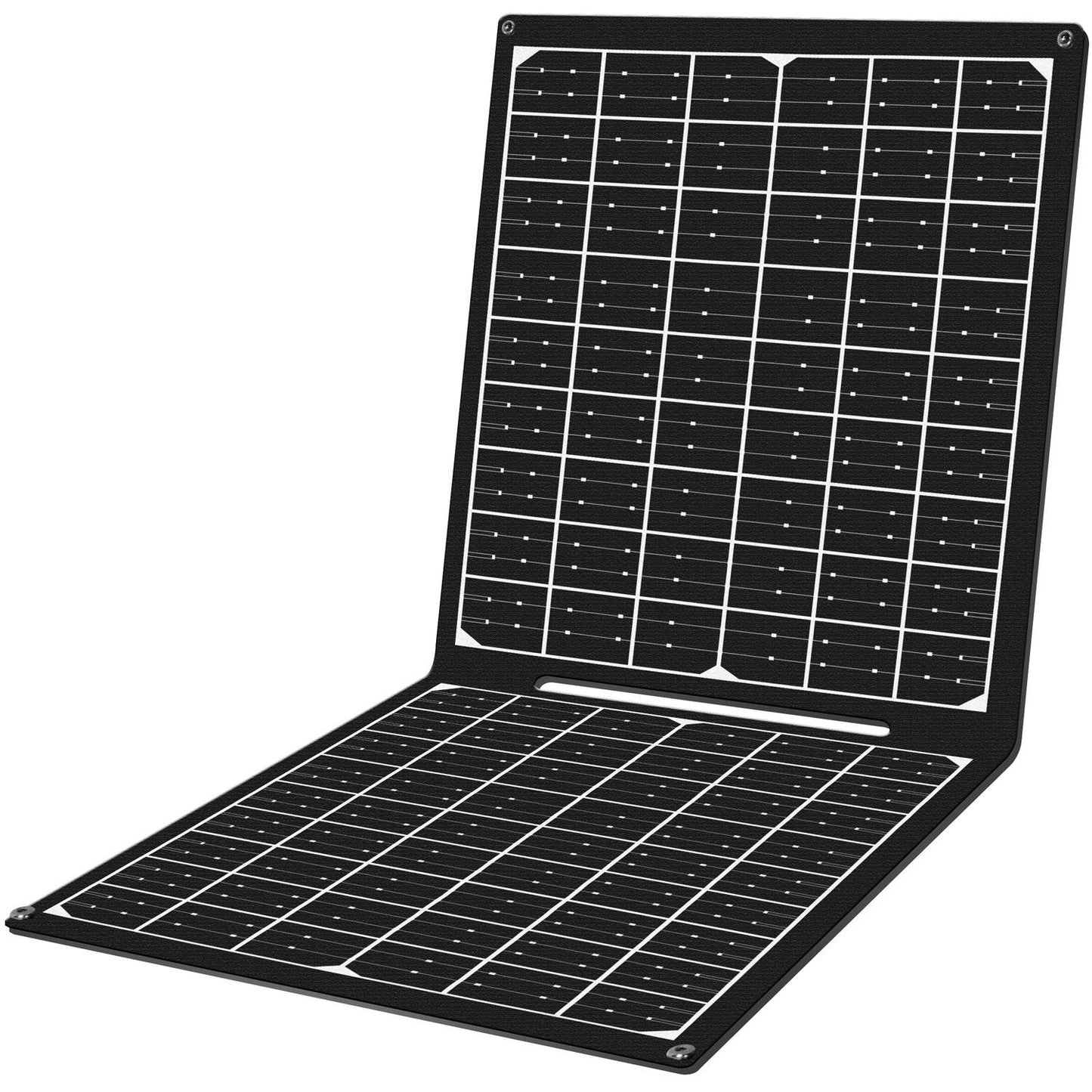 Foldable solar panel with USB charger 1x USB-C, 1x USB-A 30W