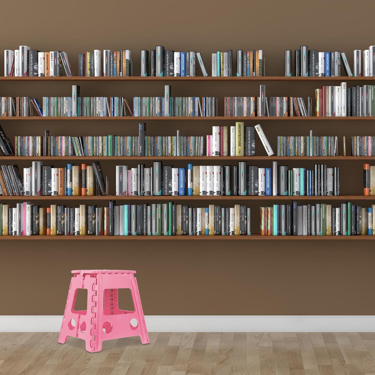Foldable stool XL pink