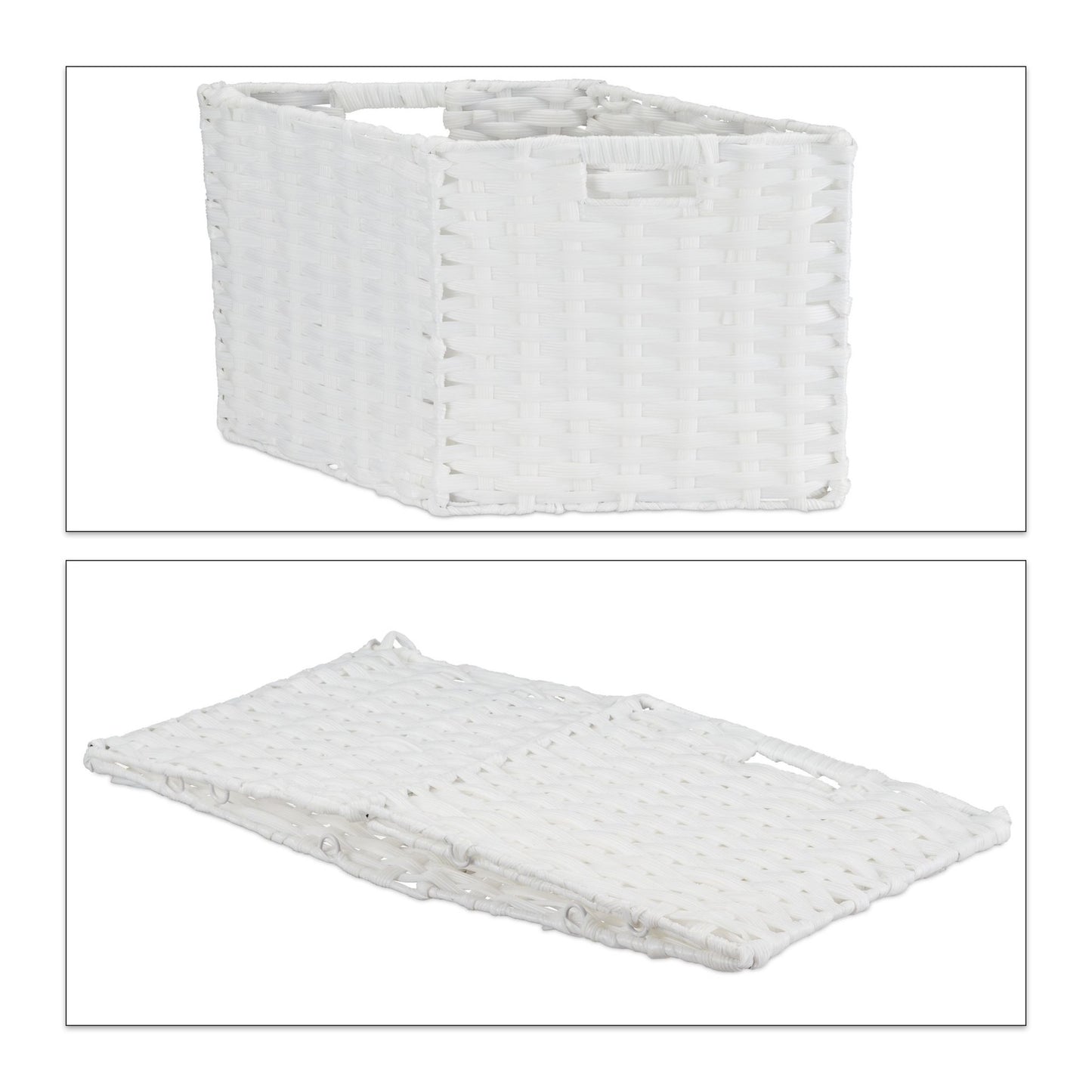 Foldable storage basket