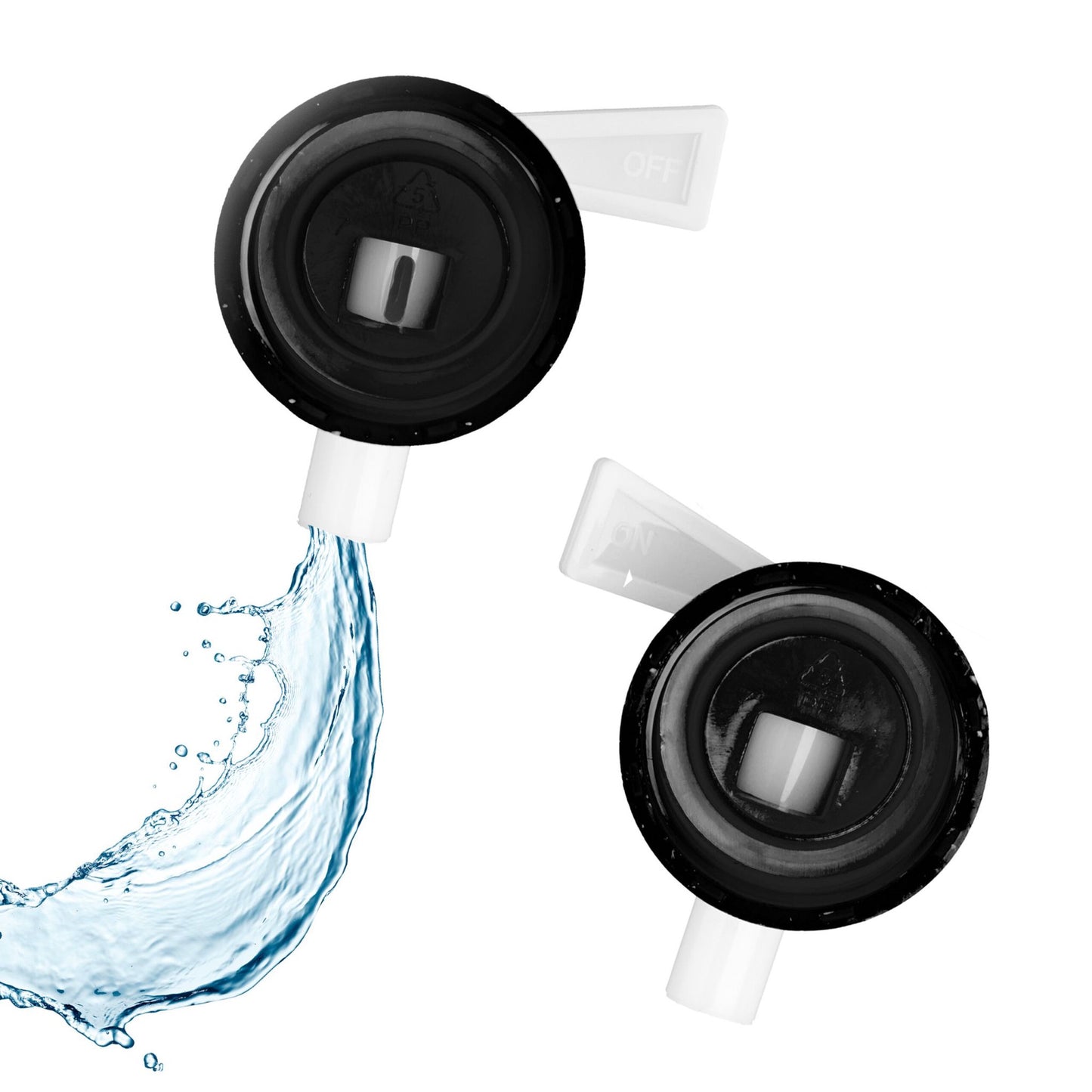 Foldable water container with 4 containers
