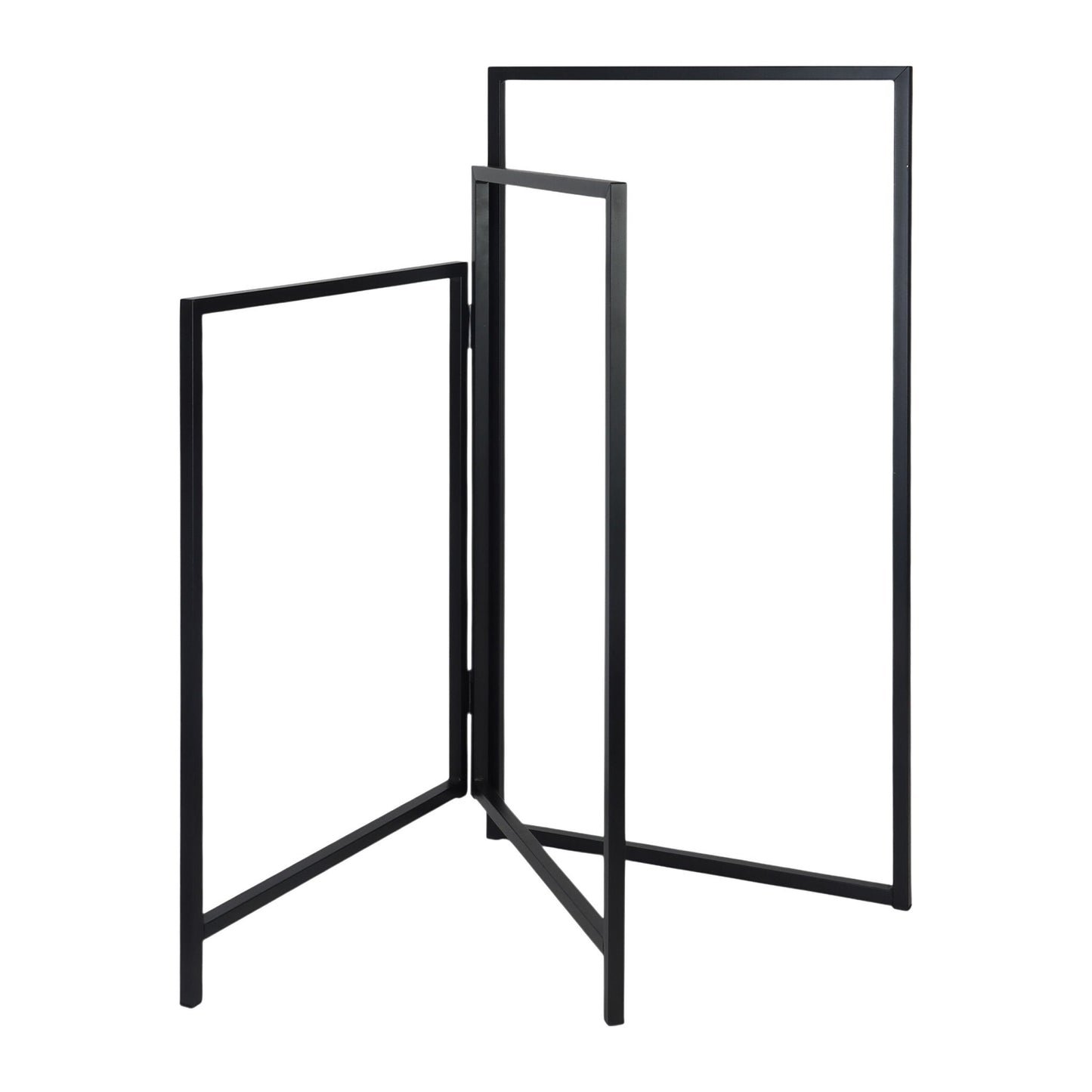 Folding 3-Arm Iron Towel Rack – Space-Saving, Freestanding