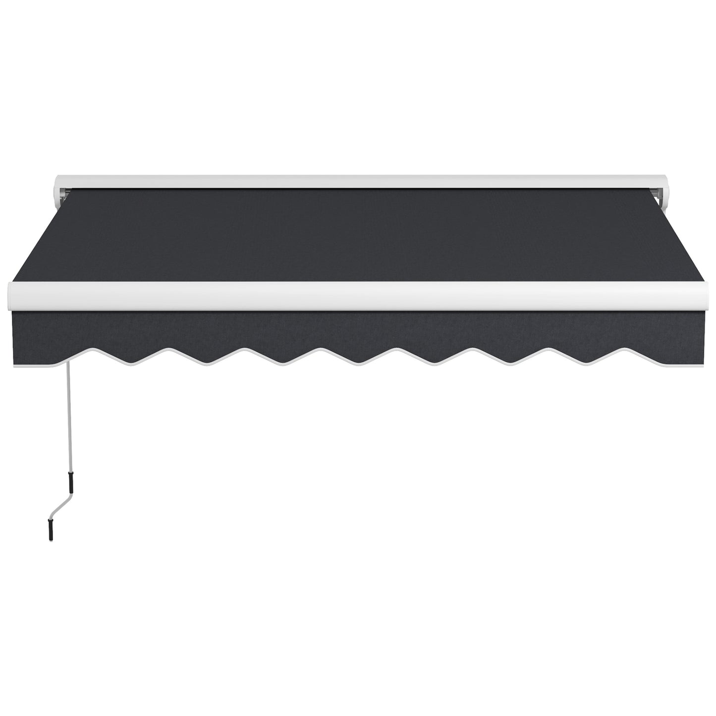 Electric folding arm awning 2.5x2m, remote control & hand crank