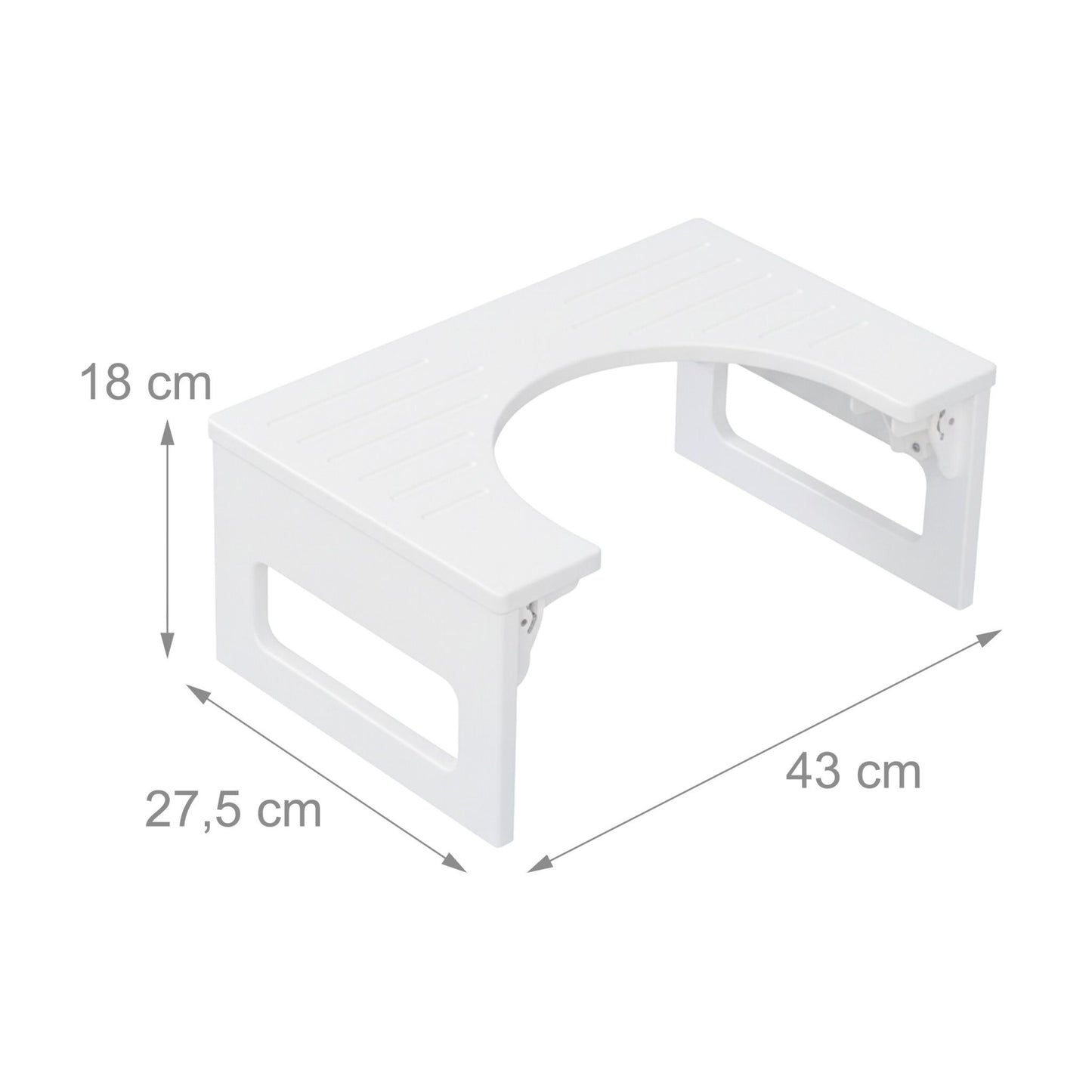 Folding Bamboo Toilet Stool – Non-Slip, Compact Design