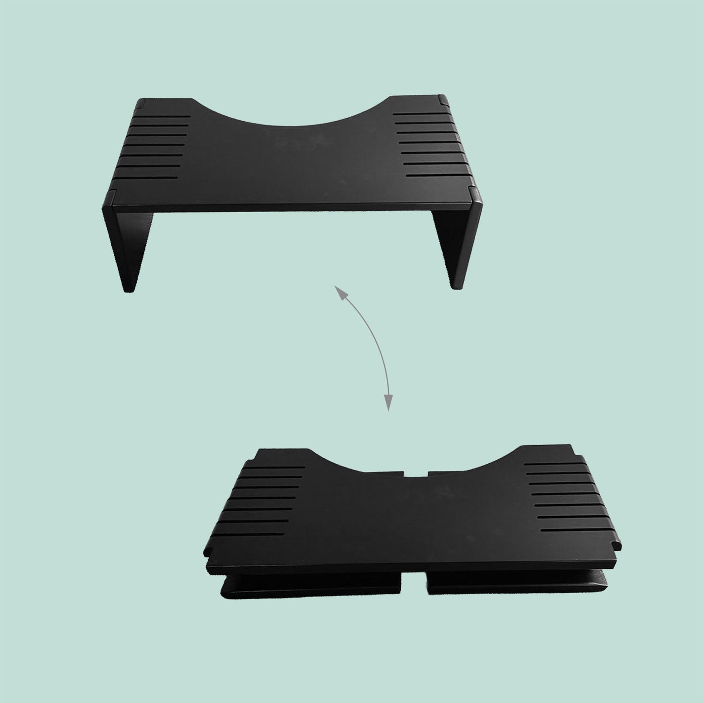 Folding Bamboo Toilet Stool – Non-Slip, Space-Saving