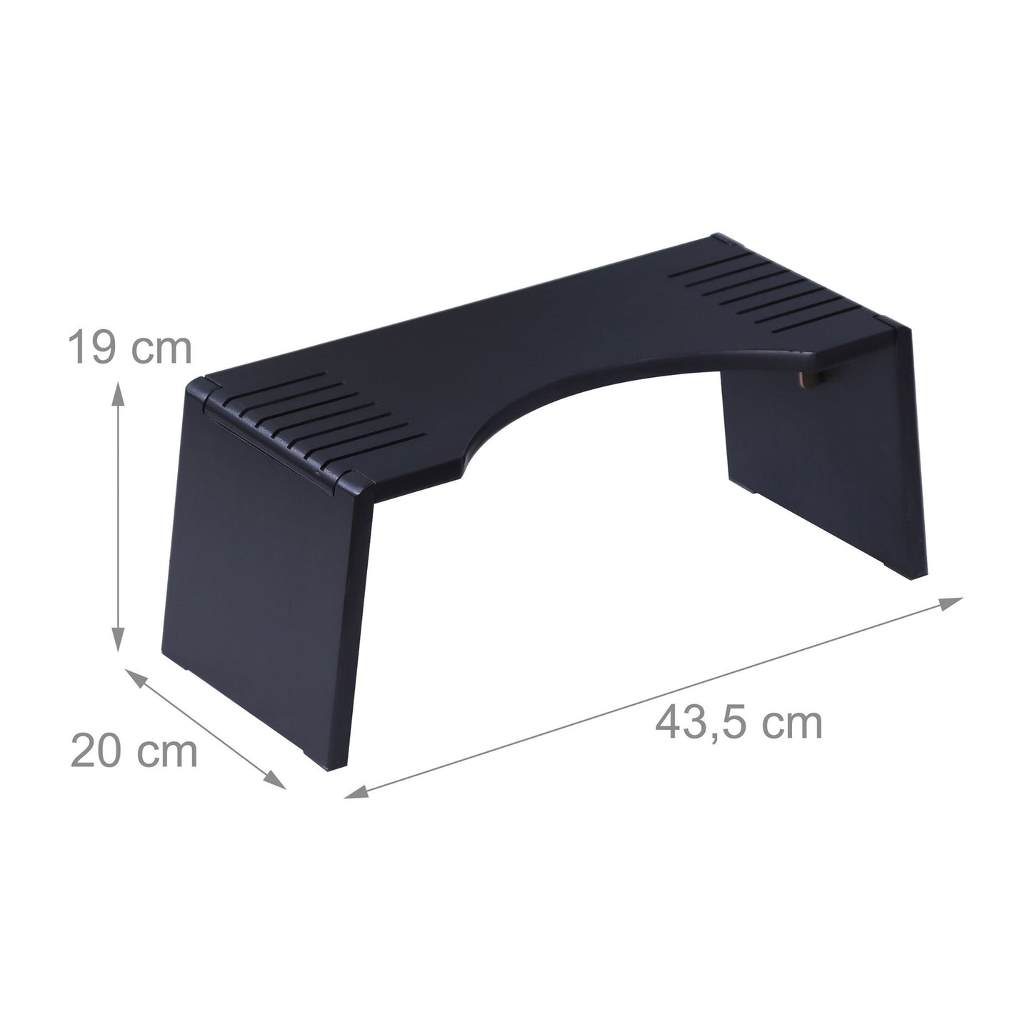 Folding Bamboo Toilet Stool – Non-Slip, Space-Saving