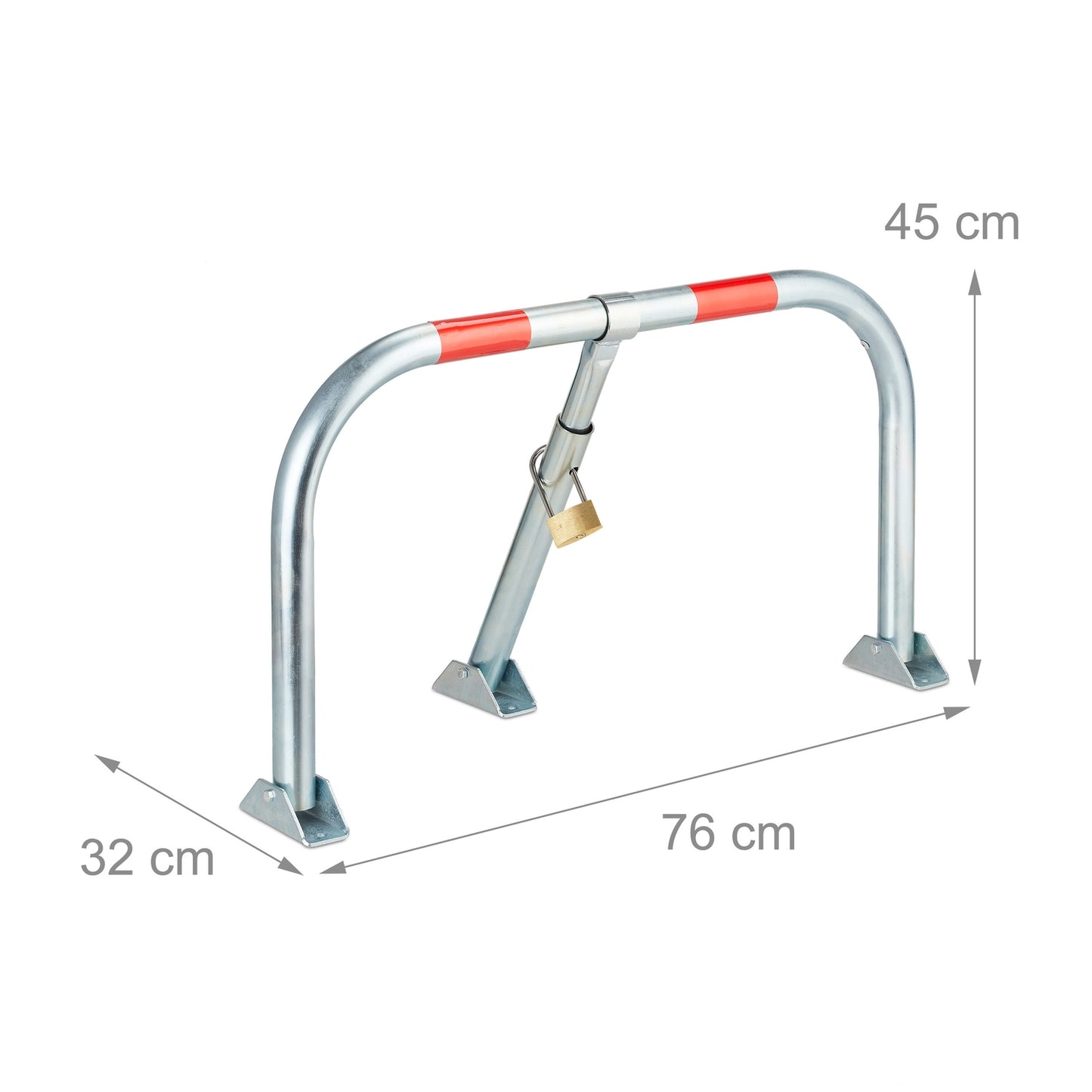 Folding Barrier Post with Lock