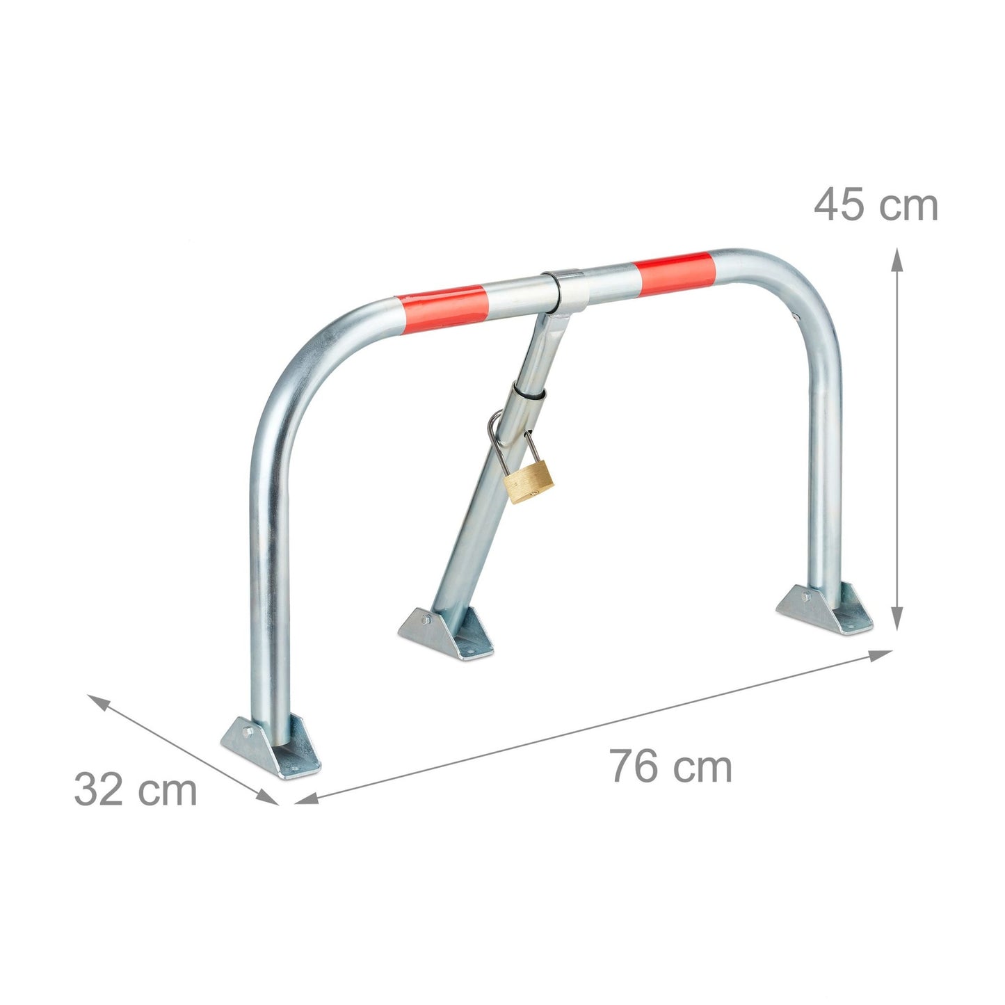 Folding Barrier Post with Lock