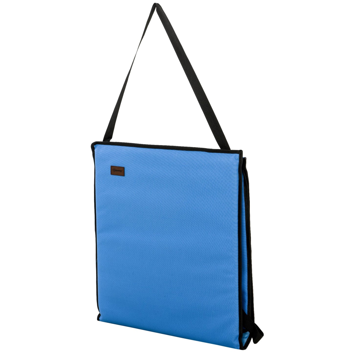 Folding Beach Lounger Set, Steel Frame, Blue, 2-Pack