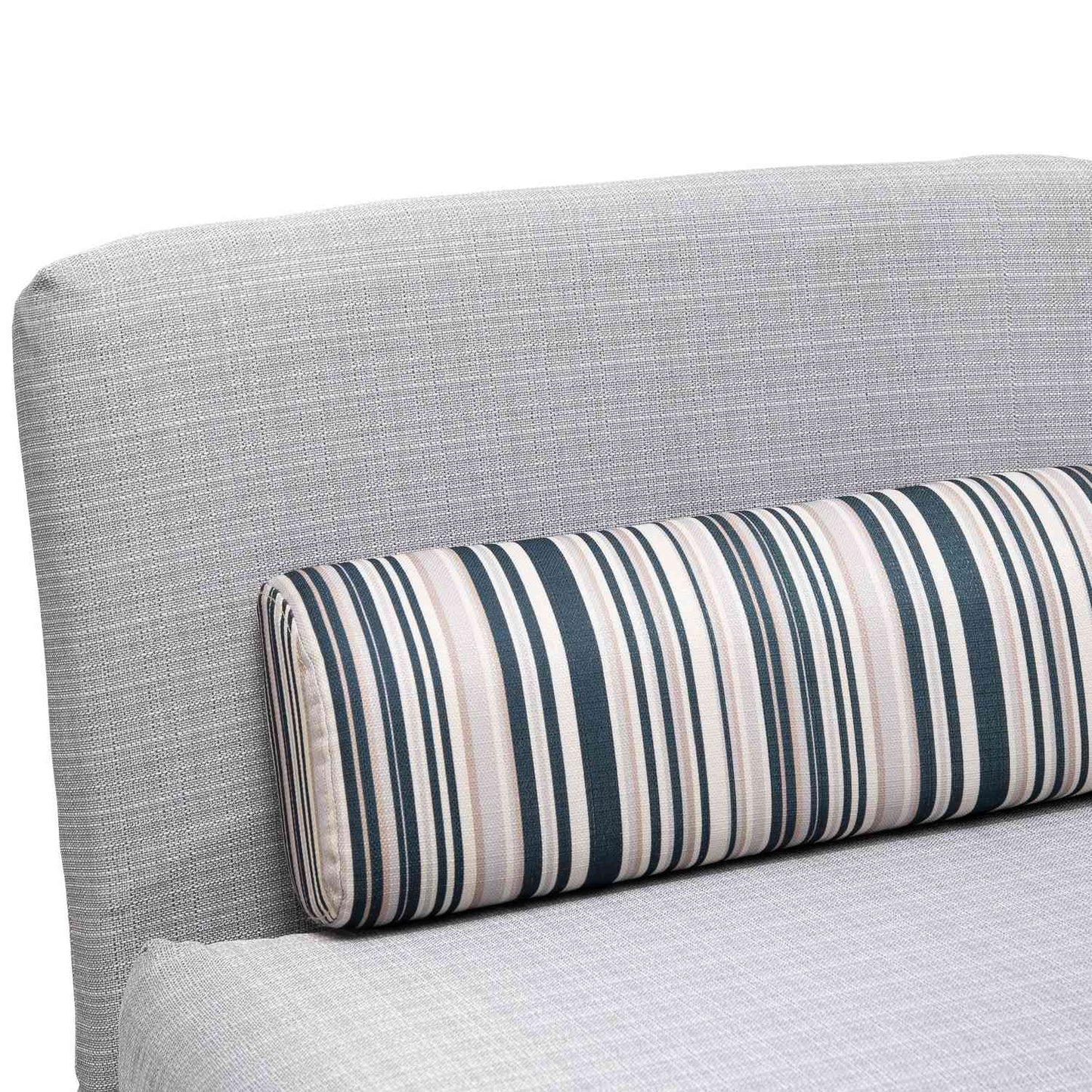 Folding gray metal sofa bed - Compact 75 x 70 x 75 cm