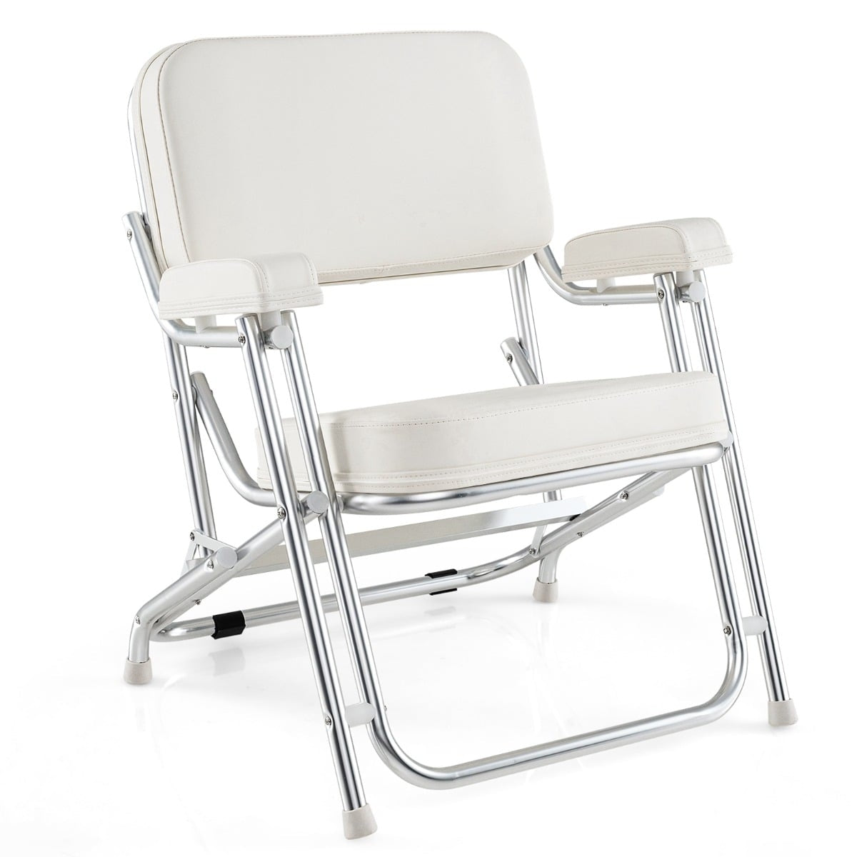 Folding Boat Chair with Padded Seat & Adjustable Backrest