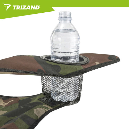 Folding Camo Fishing Chair with Canopy and Mosquito Net