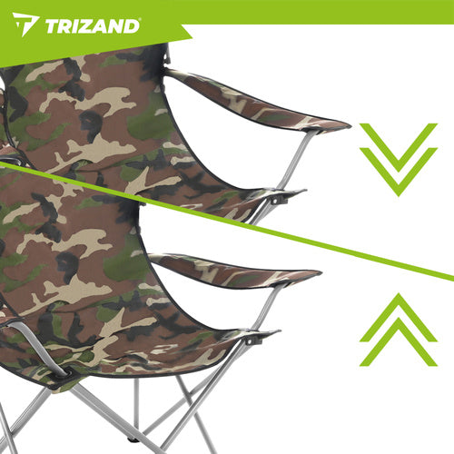 Folding Camo Fishing Chair with Canopy and Mosquito Net