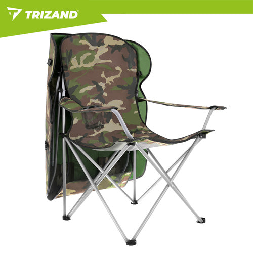 Folding Camo Fishing Chair with Canopy and Mosquito Net