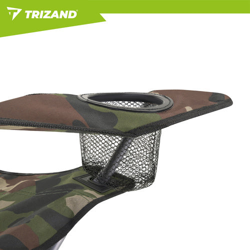 Folding Camo Fishing Chair with Canopy and Mosquito Net