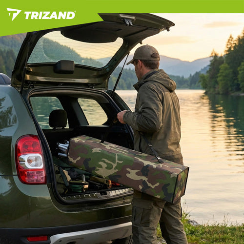 Folding Camo Fishing Chair with Canopy and Mosquito Net