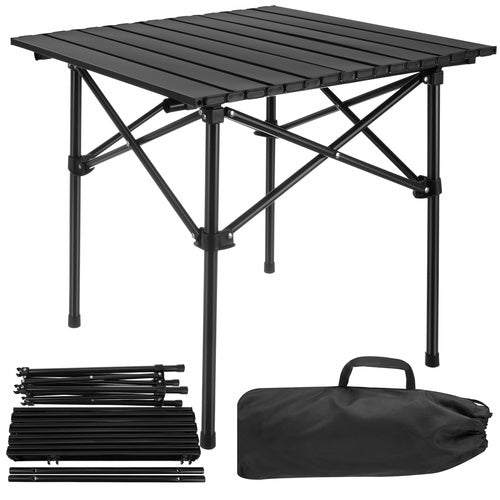 Folding Camping Table, Carbon Steel, 70kg Load Capacity