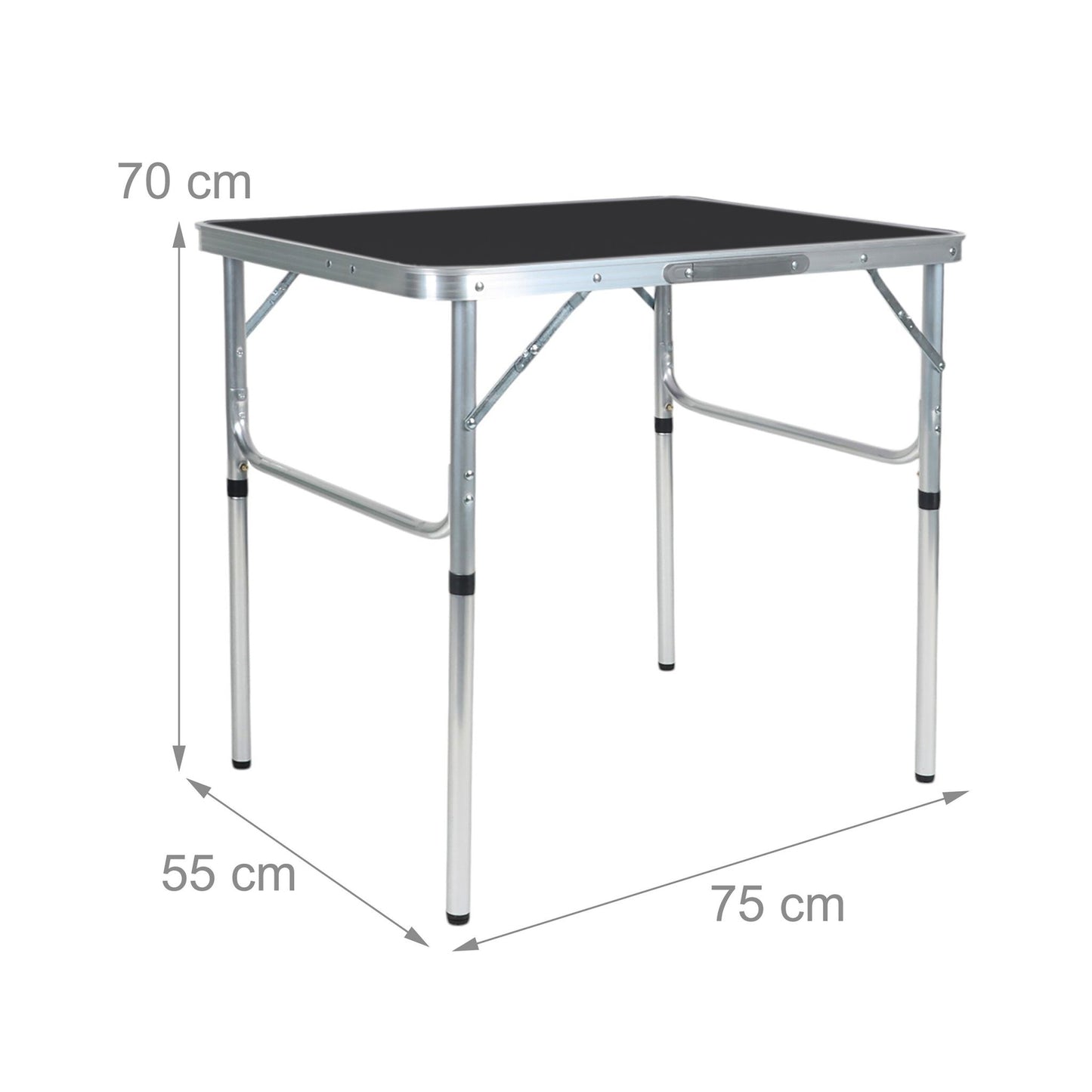 Folding Camping Table, Height-Adjustable, Portable