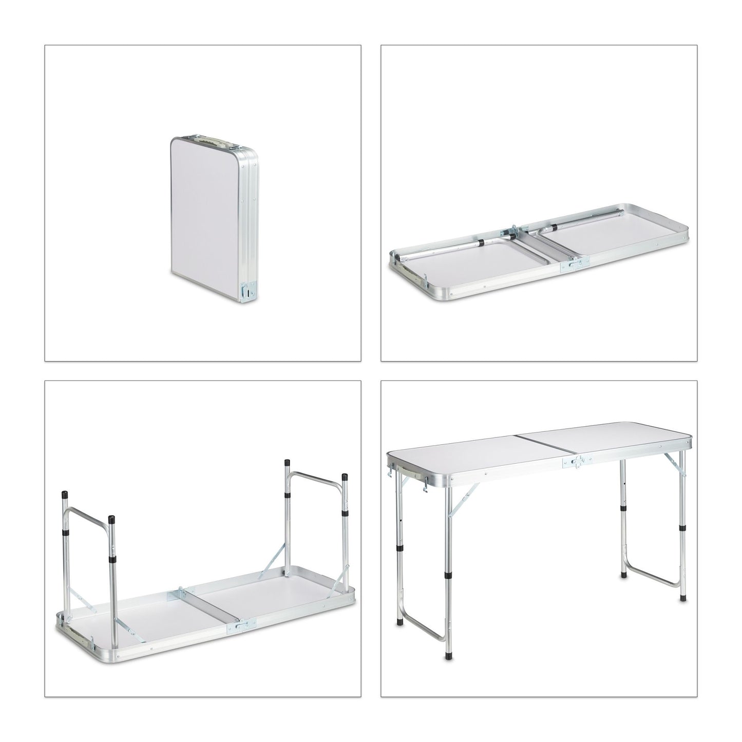Folding Camping Table with Removable Fabric Cabinet
