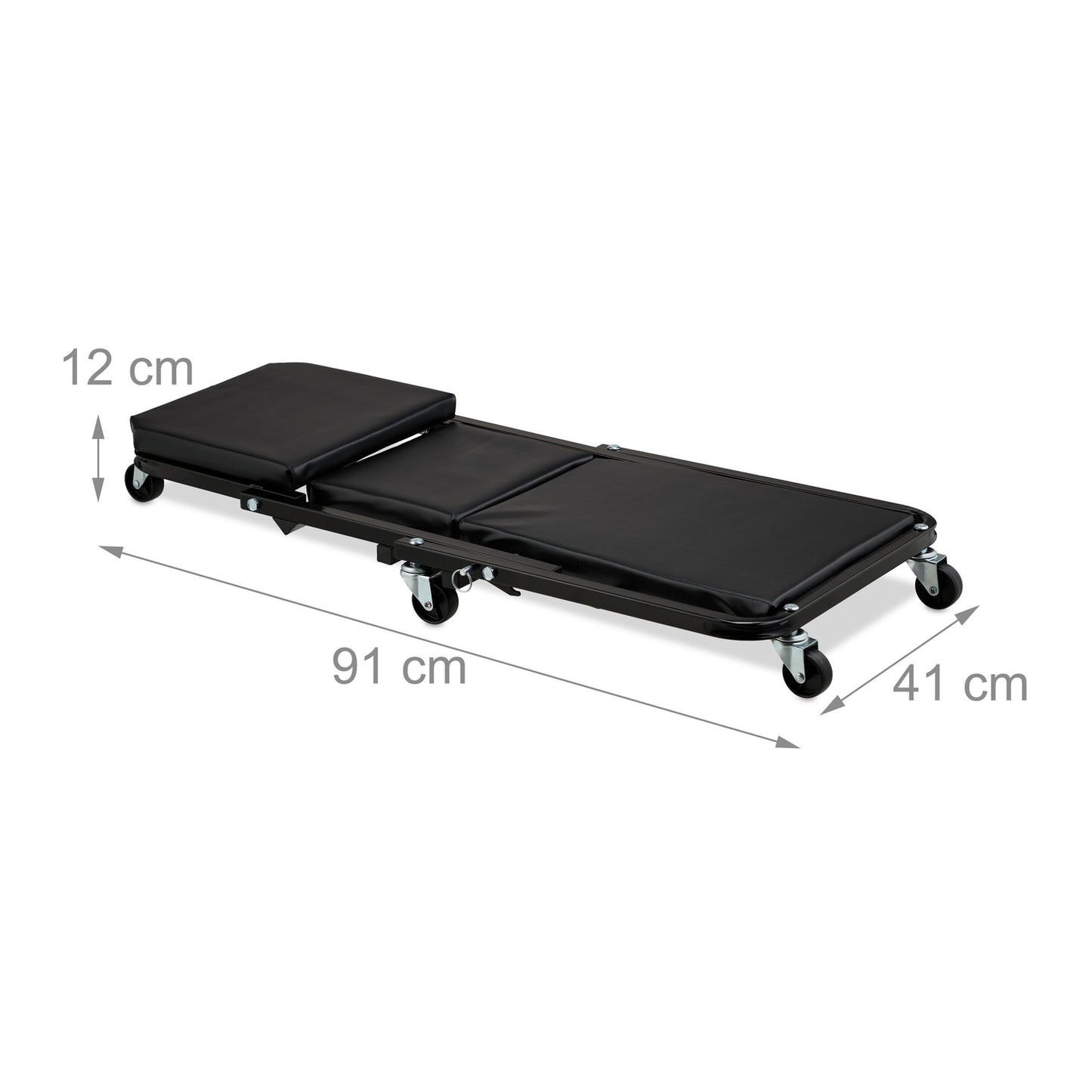Folding Car Creeper Board with 360° Swivel Wheels