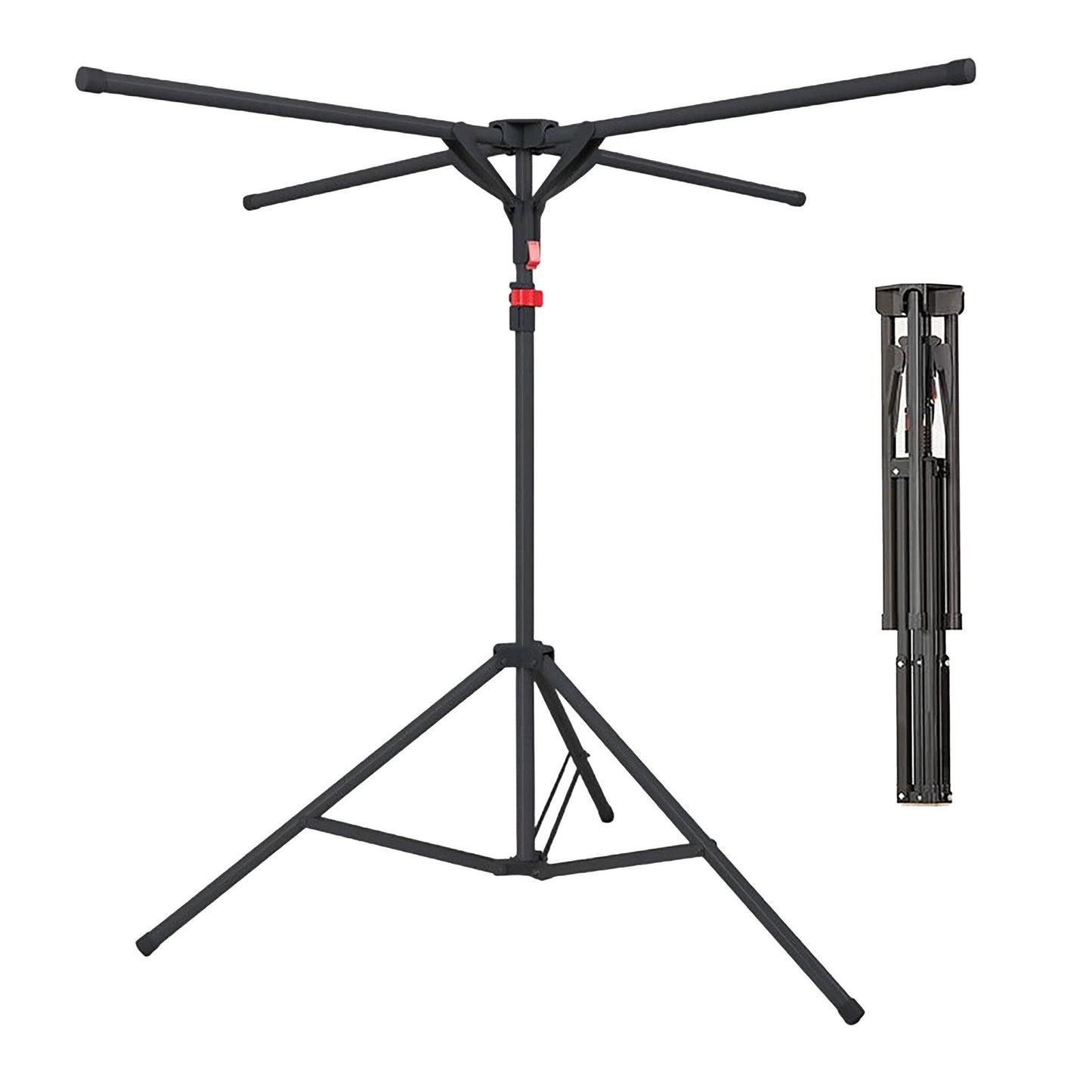 Folding Clothes Drying Rack, Space-Saving, 4 Arms