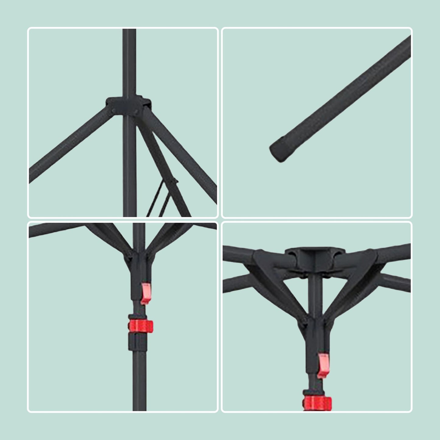 Folding Clothes Drying Rack, Space-Saving, 4 Arms