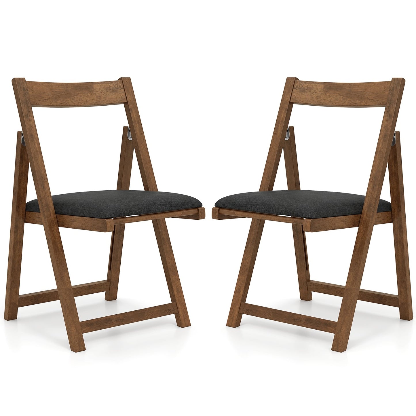 Folding Dining Chairs Set of 2, Padded, 150kg Capacity